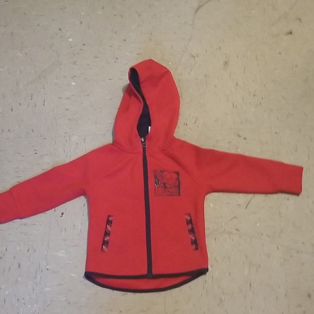 Kids Red Hoodie with Fun Design